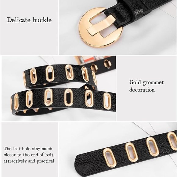 2 Pack women\'s dress belt